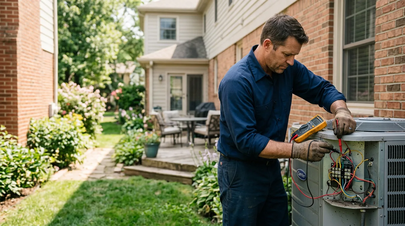 HVAC technician working near Cokeville, WY